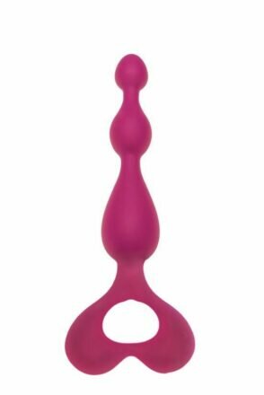 Анальная цепочка Alive Arrow Pink, силикон, макс. диаметр 3см - lovekeks.com.ua