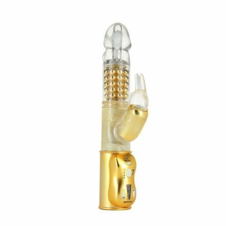 Вибратор-кролик Dorcel Orgasmic Rabbit Gold с жемчужным массажем - lovekeks.com.ua