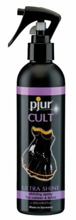 Спрей для ухода за одеждой из резины и латекса pjur Cult Ultra Shine 250 мл, придает блеск - lovekeks.com.ua