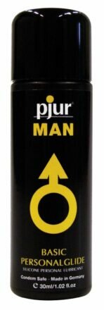 Лубрикант на силиконовой основе pjur MAN Basic personal glide 30 мл с деликатным уходом за кожей - lovekeks.com.ua