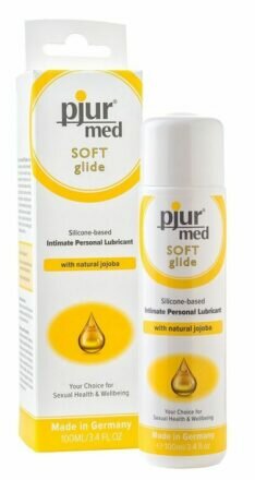 Силиконовая смазка pjur MED Soft glide 100 мл с маслом жожоба для очень сухой и чувствительной кожи - lovekeks.com.ua
