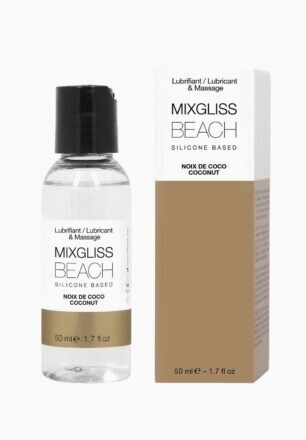 Лубрикант на силиконовой основе MixGliss BEACH - NOIX DE COCO (50 мл) с ароматом кокоса - lovekeks.com.ua