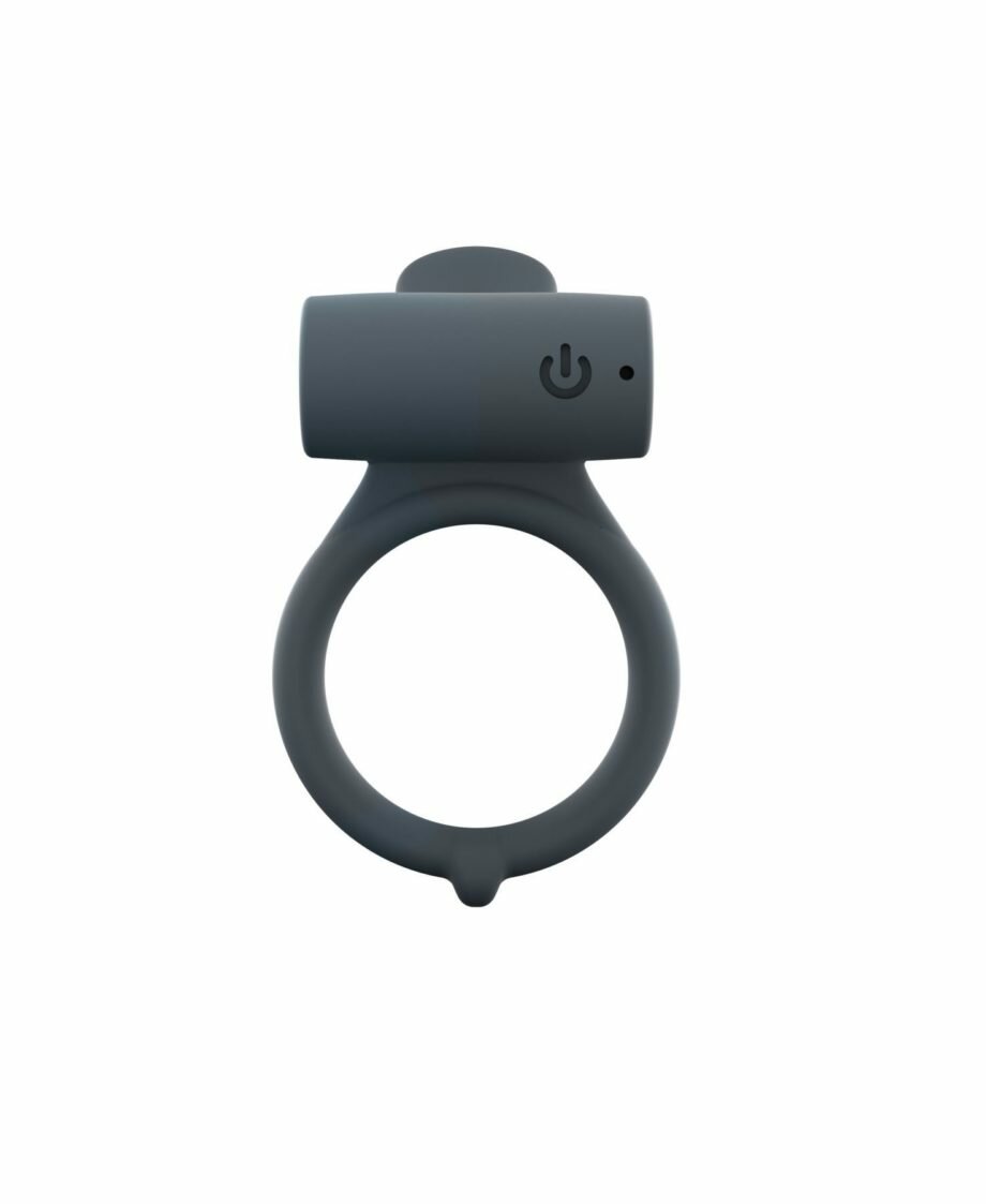 Эрекционное кольцо Dorcel Power Clit Plus с вибрацией, перезаряжаемое, с язычком со щеточкой - lovekeks.com.ua