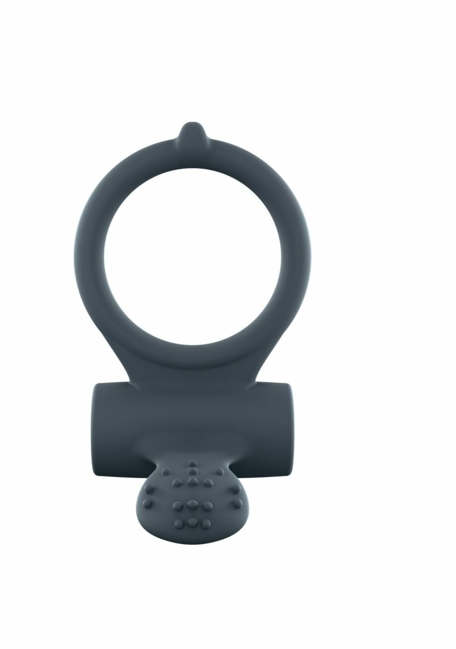 Эрекционное кольцо Dorcel Power Clit Plus с вибрацией, перезаряжаемое, с язычком со щеточкой - lovekeks.com.ua