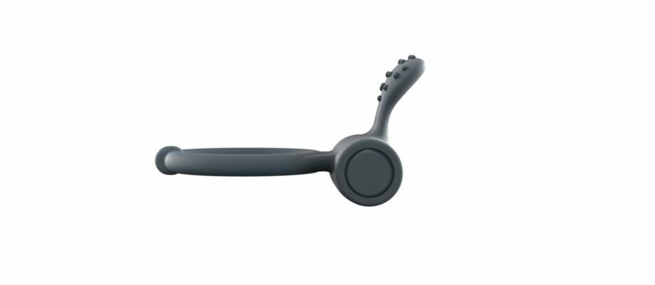 Эрекционное кольцо Dorcel Power Clit Plus с вибрацией, перезаряжаемое, с язычком со щеточкой - lovekeks.com.ua