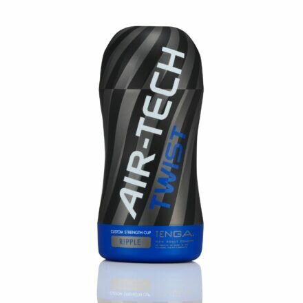 Мастурбатор Tenga Air-Tech TWIST Ripple Blue с изменяемой тугостью обхвата, эффект глубокого минета - lovekeks.com.ua