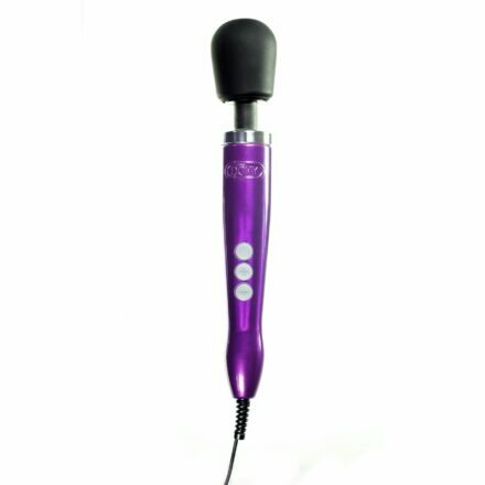 Вибромассажер DOXY Die Cast Purple, очень мощный, питание 220В, металлический корпус - lovekeks.com.ua