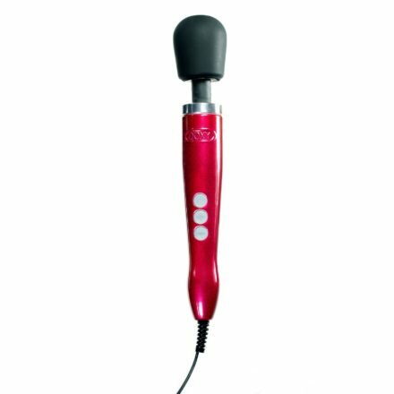 Вибромассажер DOXY Die Cast Red, очень мощный, питание 220В, металлический корпус - lovekeks.com.ua