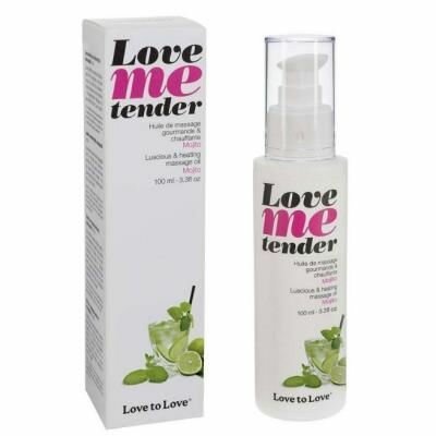 Массажное масло Love To Love LOVE ME TENDER Mojito (100 мл) натуральное без консервантов - lovekeks.com.ua
