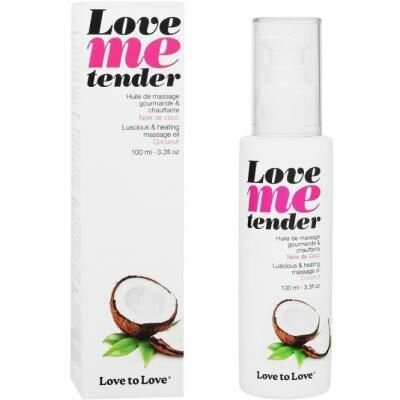 Массажное масло Love To Love LOVE ME TENDER Noix De Coco (100 мл) натуральное без консервантов - lovekeks.com.ua
