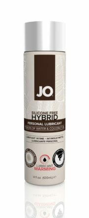 Разогревающая крем-смазка с кокосовым маслом System JO Silicone Free Hybrid WARMING (120 мл) белая - lovekeks.com.ua