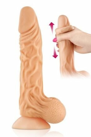Фаллоимитатор с подвижной крайней плотью Real Body - Real Max, диаметр 4,3см, TPE - lovekeks.com.ua