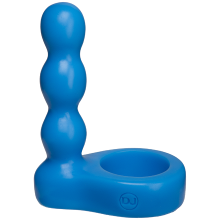 Насадка для двойного проникновения Doc Johnson The Double Dip 2 Blue, для пениса или игрушки - lovekeks.com.ua