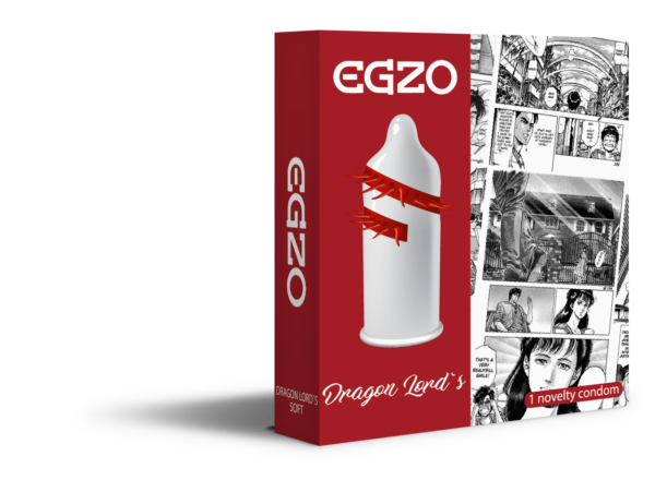 Насадка на член EGZO Dragon Lords (презерватив с усиками) - lovekeks.com.ua