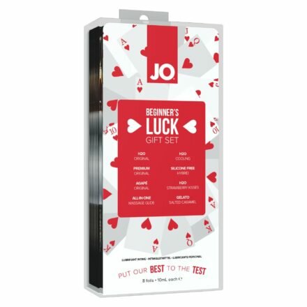 Набор из 8 видов смазок System JO Beginner’s Luck по 10 мл на водной, силиконовой и гибридной основе - lovekeks.com.ua