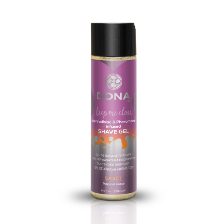 Гель для бритья DONA Intimate Shave Gel: Sassy Tropical Tease (250 мл) с феромонами и афродизиаками - lovekeks.com.ua