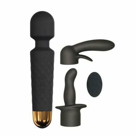 Минивибромассажер Dorcel Kit Wanderful с насадками (анальная и вагинальная), водонепрницаемый - lovekeks.com.ua