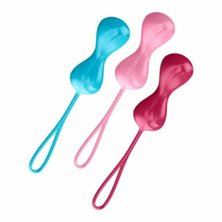 Вагинальные шарики Satisfyer Power Balls (3 пары), диаметр 3,4см, вес 60-76-92гр, с шариком внутри - lovekeks.com.ua
