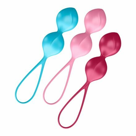 Вагинальные шарики Satisfyer V Balls (3 пары), диаметр 3,4см, вес 79-114-150гр, монолитные - lovekeks.com.ua