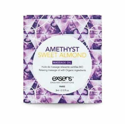 Пробник массажного масла EXSENS Amethyst Sweet Almond 3мл - lovekeks.com.ua
