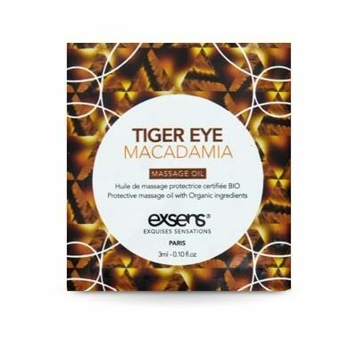 Пробник массажного масла EXSENS Tiger Eye Macadamia 3мл - lovekeks.com.ua