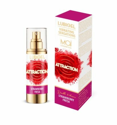 Жидкий вибратор MAI Lubigel Strawberry (30 мл), густой гель, очень вкусный, действует до 30 минут - lovekeks.com.ua