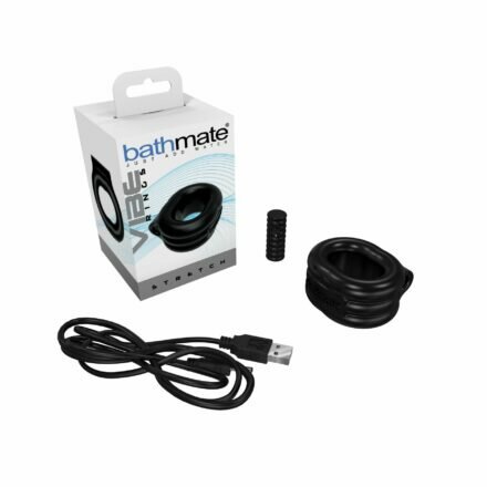 Эрекционное виброкольцо Bathmate Vibe Ring Stretch, широкое, может быть ограничителем - lovekeks.com.ua