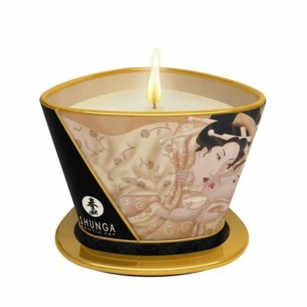 Массажная свеча Shunga Massage Candle - Vanilla Fetish (170 мл) с афродизиаками - lovekeks.com.ua