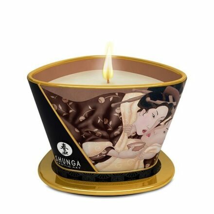 Массажная свеча Shunga Massage Candle - Intoxicating Chocolate (170 мл) с афродизиаками - lovekeks.com.ua