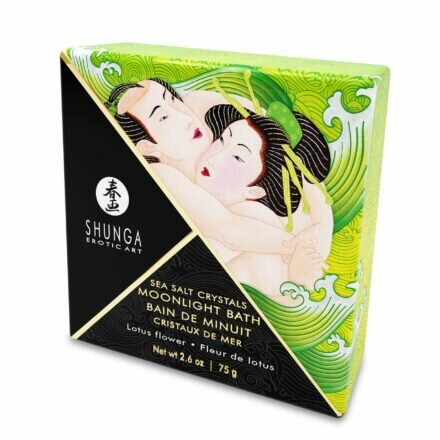 Соль для ванны Shunga Moonlight Bath - Lotus Flower (75 гр), соль Мертвого моря, аромамасла - lovekeks.com.ua