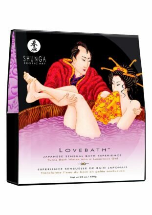 Гель для ванны Shunga LOVEBATH - Sensual Lotus 650гр, делает воду ароматным желе со SPA еффектом - lovekeks.com.ua