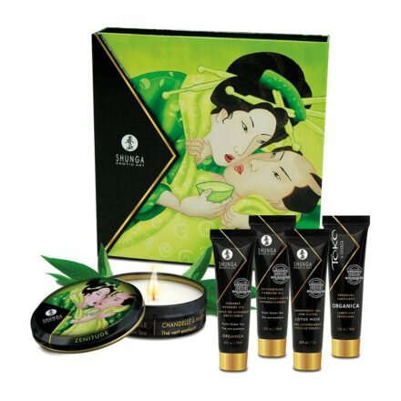 Подарочный набор Shunga GEISHAS SECRETS ORGANICA - Exotic Green Tea: для шикарной ночи вдвоем - lovekeks.com.ua