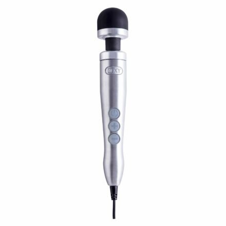 Вибромассажер DOXY Number 3 Silver, очень мощный, питание 220В, металлический корпус - lovekeks.com.ua