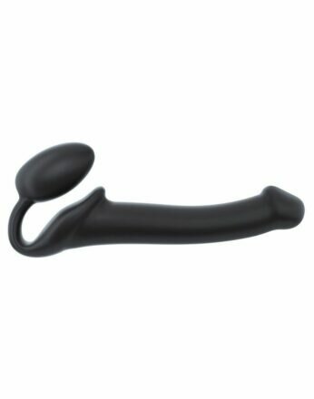Безремневой страпон Strap-On-Me Black M, полностью регулируемый, диаметр 3,3см - lovekeks.com.ua