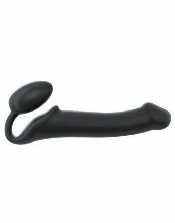 Безремневой страпон Strap-On-Me Black L, полностью регулируемый, диаметр 3,7см - lovekeks.com.ua