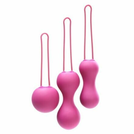 Набор вагинальных шариков Je Joue - Ami Fuchsia, диаметр 3,8-3,3-2,7см, вес 54-71-100гр - lovekeks.com.ua