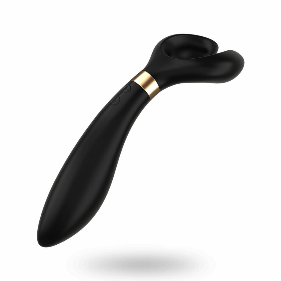 Вибратор для пар Partner Multifun 3 Black, три мотора, многофункциональный - lovekeks.com.ua
