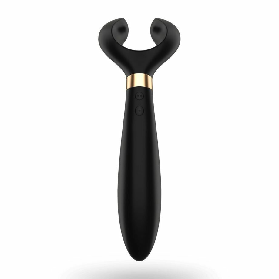 Вибратор для пар Partner Multifun 3 Black, три мотора, многофункциональный - lovekeks.com.ua