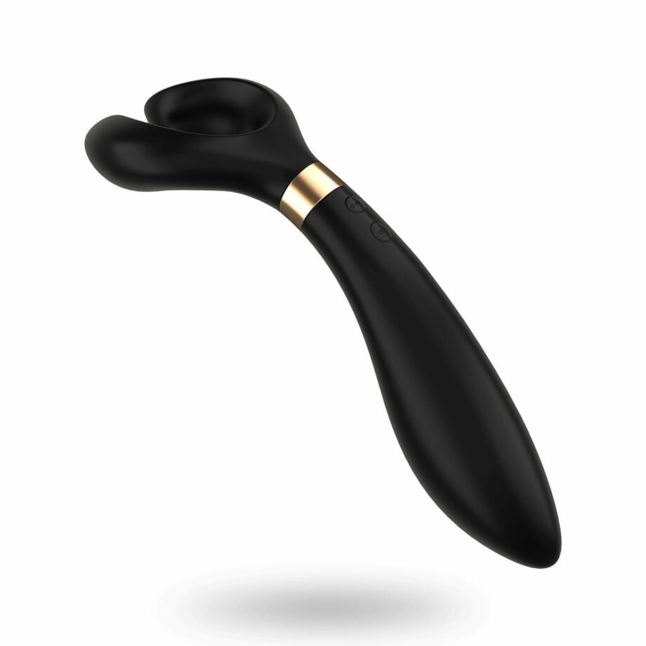 Вибратор для пар Partner Multifun 3 Black, три мотора, многофункциональный - lovekeks.com.ua