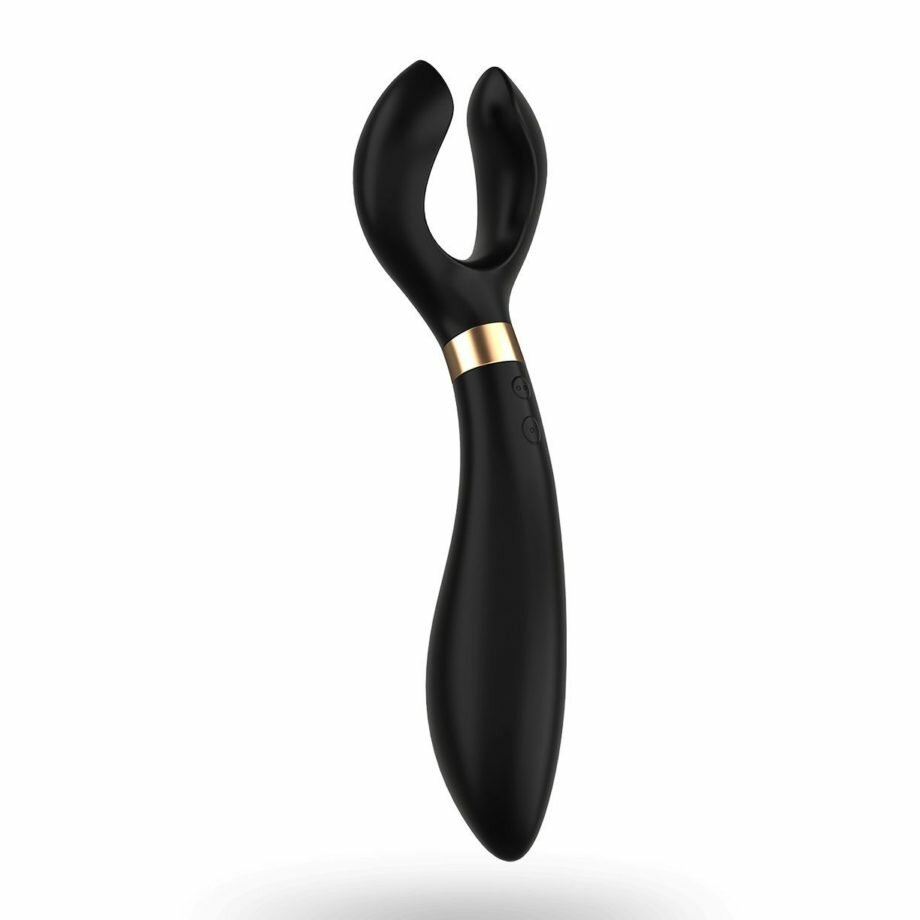 Вибратор для пар Partner Multifun 3 Black, три мотора, многофункциональный - lovekeks.com.ua