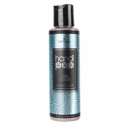 Вкусный гель для изысканных мануальных и оральных ласк Sensuva - Handipop Cotton Candy (125 мл) - lovekeks.com.ua