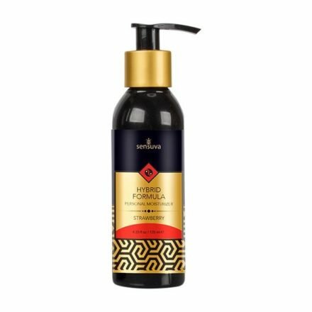 Смазка водно-силиконовая Sensuva Hybrid Strawberry (125 мл) без сахара, можно для оральных ласк - lovekeks.com.ua
