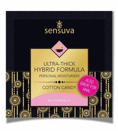 Пробник Sensuva - Ultra-Thick Hybrid Formula Cotton Candy (6 мл) - lovekeks.com.ua