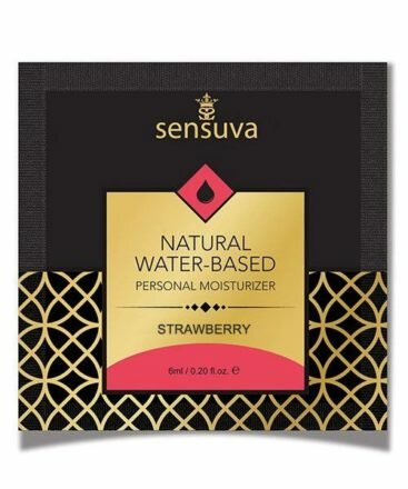 Пробник Sensuva - Natural Water-Based Strawberry (6 мл) - lovekeks.com.ua