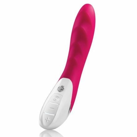 Мощный вибратор Mystim Sassy Simon Pink с двумя моторами и стимулирующим рельефом - lovekeks.com.ua