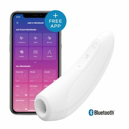 Вакуумный клиторальный стимулятор Satisfyer Curvy 1+ White - lovekeks.com.ua