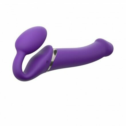 Безремневой страпон с вибрацией Strap-On-Me Vibrating Violet L - lovekeks.com.ua