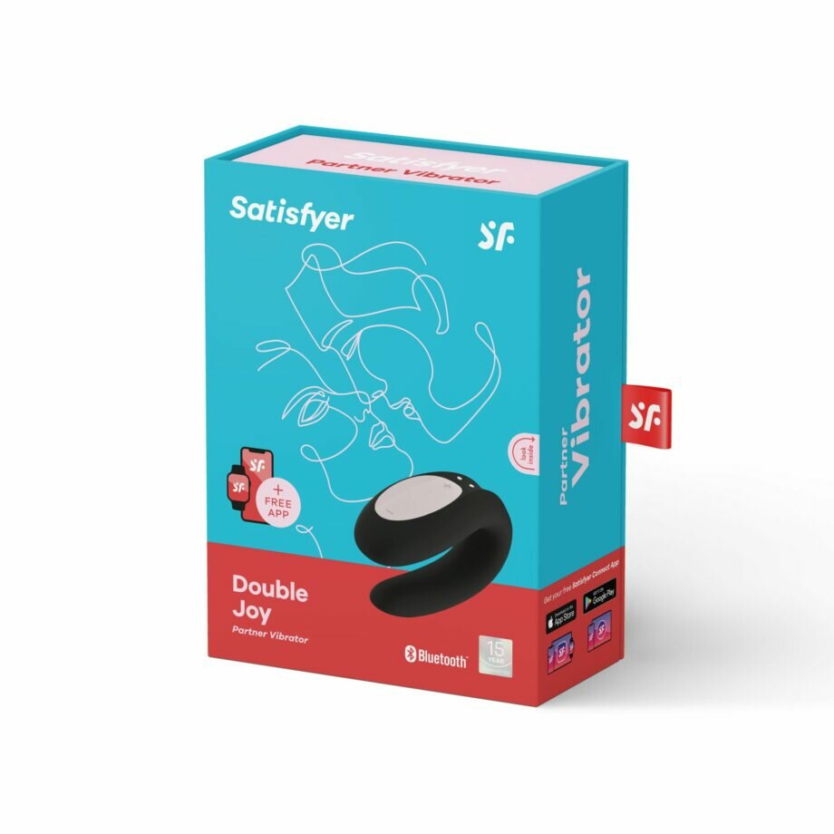 Вибратор для пар Satisfyer Double Joy Black - lovekeks.com.ua