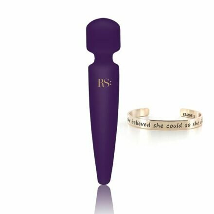 Вибромассажер Rianne S: Bella Mini Wand Purple, 10 режимов работы, медицинский силикон - lovekeks.com.ua