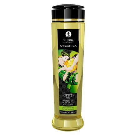Органическое массажное масло Shunga ORGANICA - Exotic green tea (240 мл) с витамином Е - lovekeks.com.ua